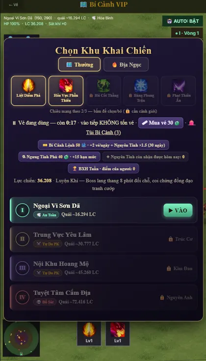 Bí Cảnh VIP